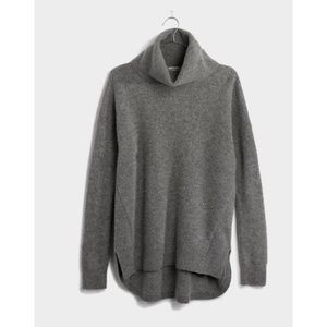 Madewell gray lambs wool small turtleneck sweater